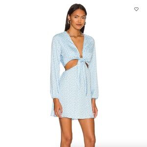 RESA blue and white dress (Jojo Mini Dress)